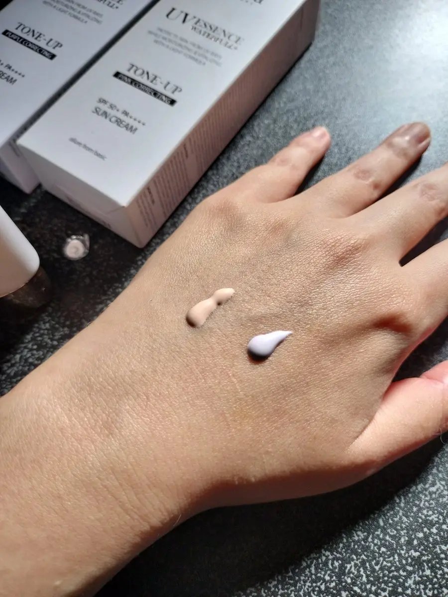 ウォータフルトーンアップサンクリーム/ダルバ/日焼け止めクリームを使ったクチコミ（2枚目）