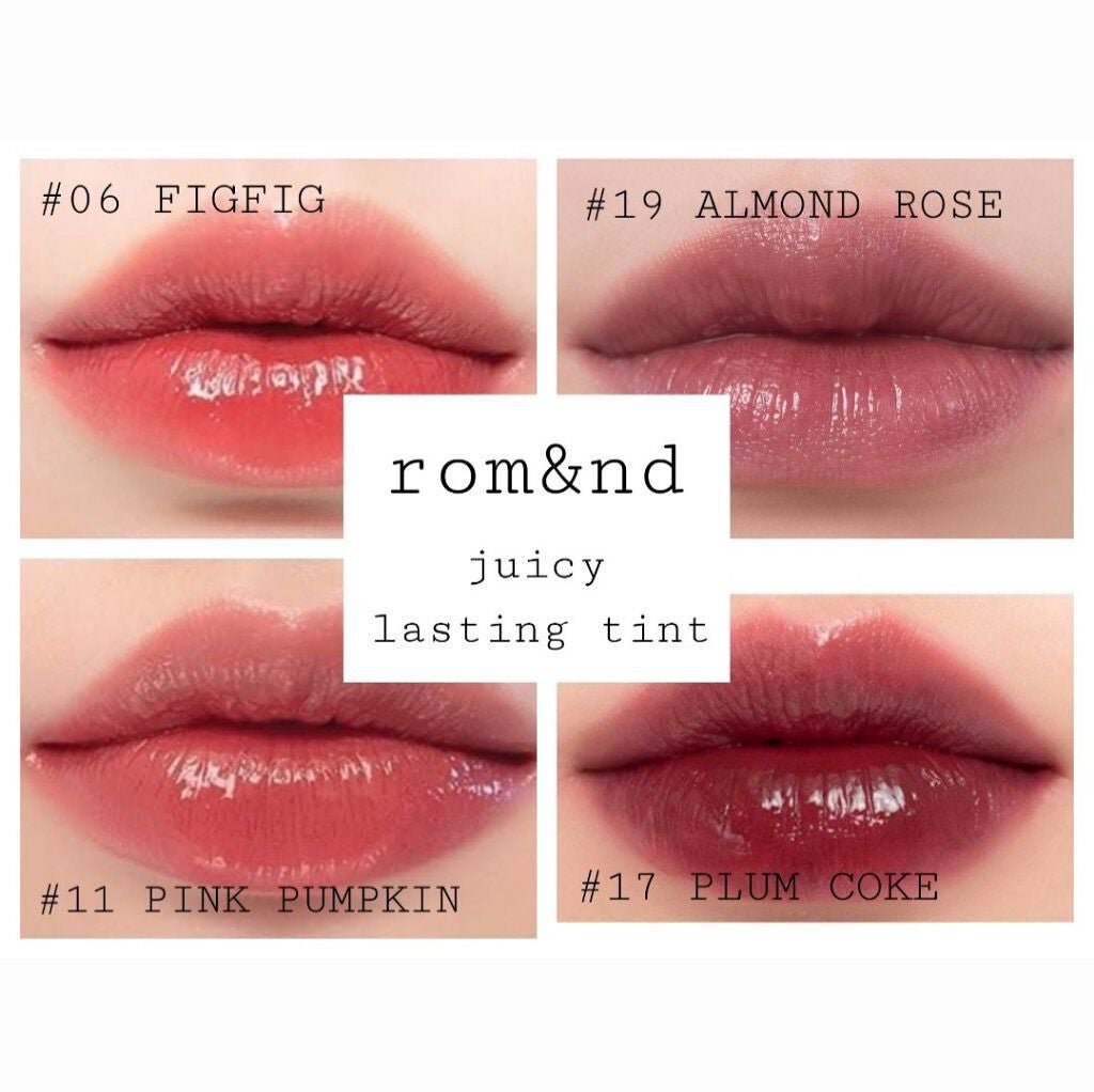 ジューシーラスティングティント/rom&nd/リップティントを使ったクチコミ(1枚目)