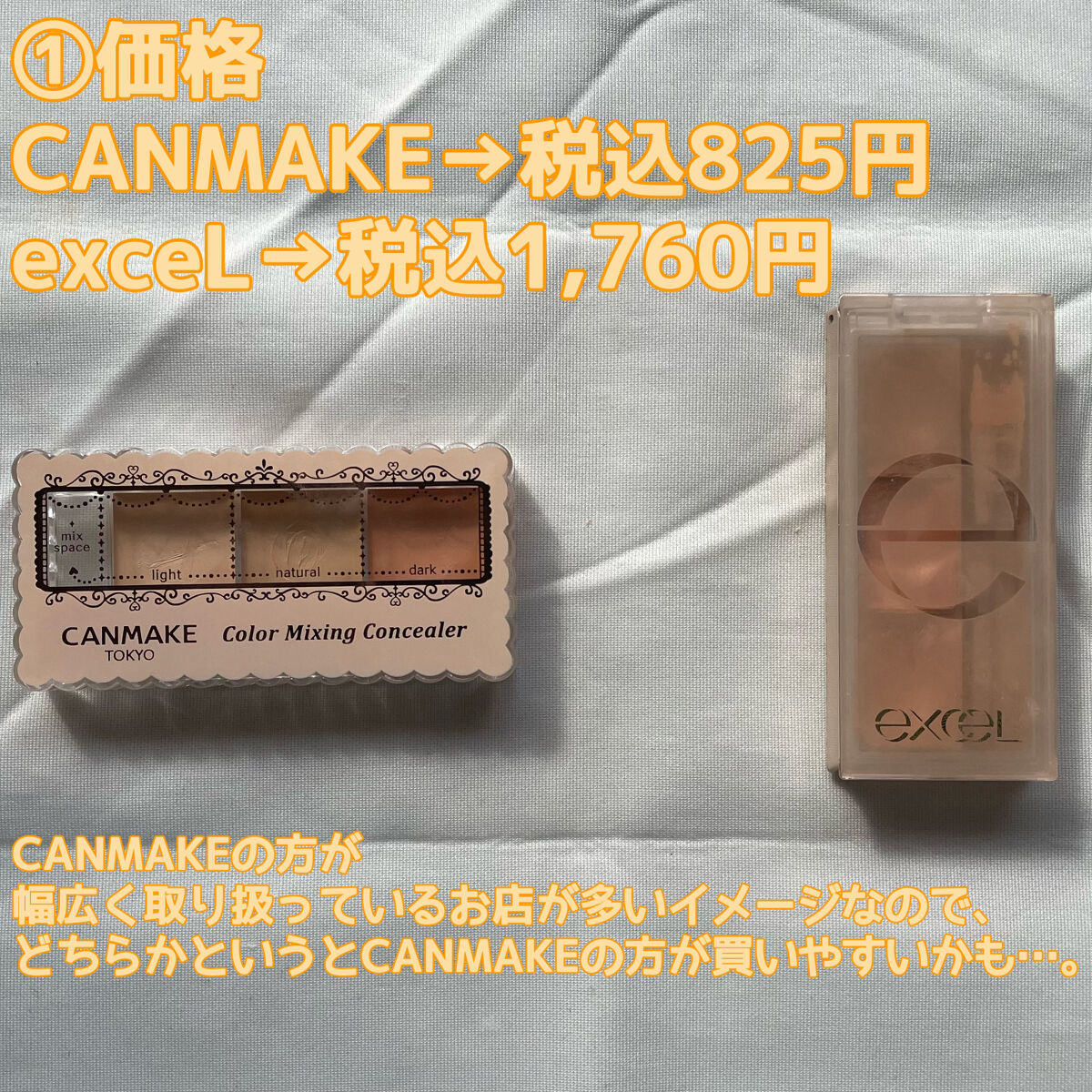 カラーミキシングコンシーラー/キャンメイク/パレットコンシーラーを使ったクチコミ（2枚目）