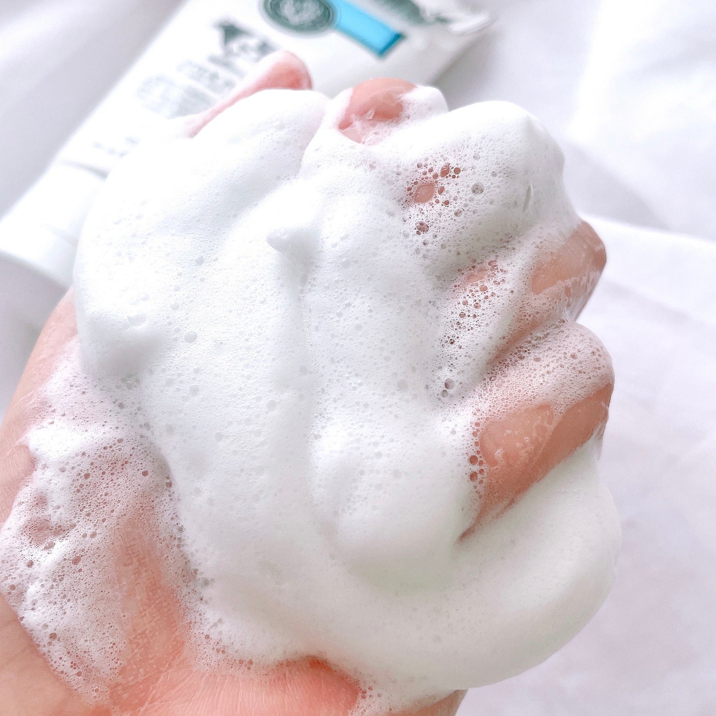 さくら on LIPS 「ミルクプラス🐄のスクラブとフェイシャルフォームで使用後もっちり..」(3枚目)