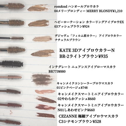 ニュアンスアイブローマスカラ/インテグレート/眉マスカラを使ったクチコミ(6枚目)