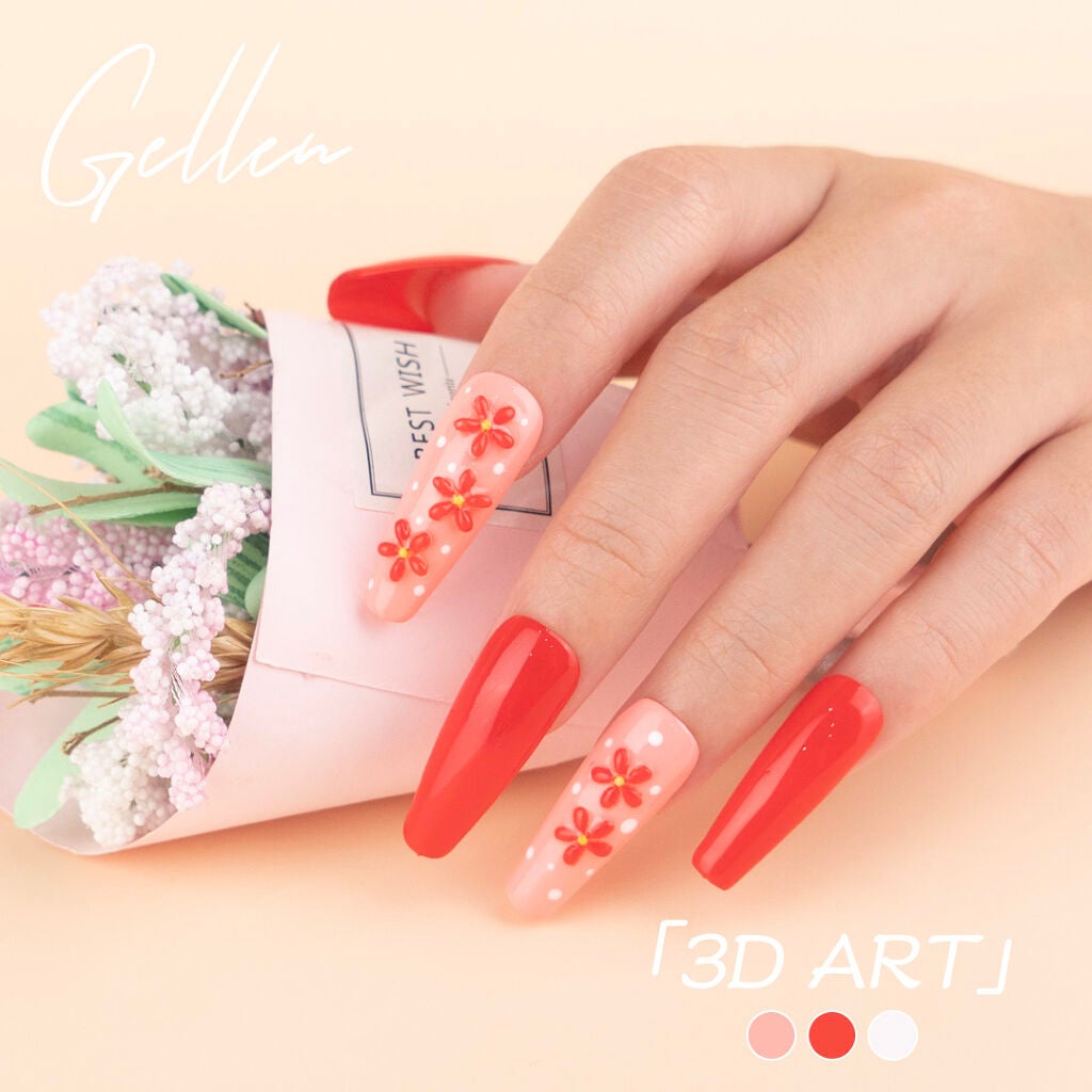 Gellen ジェルネイル スターターキット 72Wライト&カラージェル12色付き/Gellen/マニキュアを使ったクチコミ(4枚目)