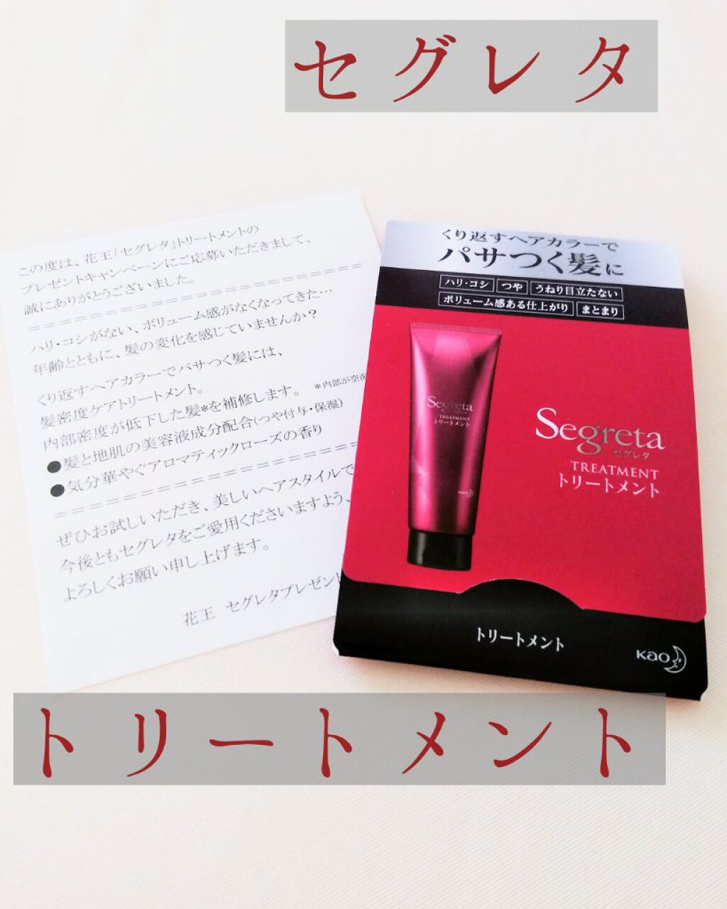トリートメント/セグレタ/洗い流すヘアトリートメントを使ったクチコミ（1枚目）