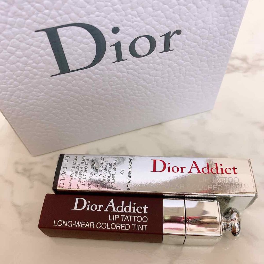【旧】ディオール アディクト リップ ティント 831 ナチュラル ブラウン/Dior/リップグロスを使ったクチコミ（1枚目）
