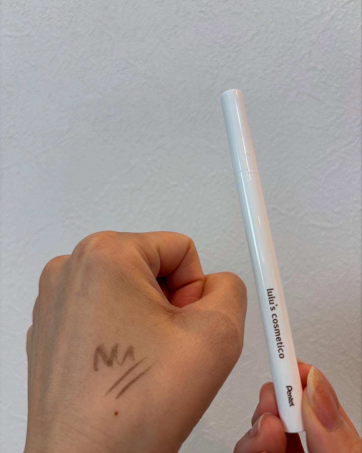 リキッドアイライナー ダークブラウン/ルルズコスメティコ/リキッドアイライナーを使ったクチコミ（3枚目）