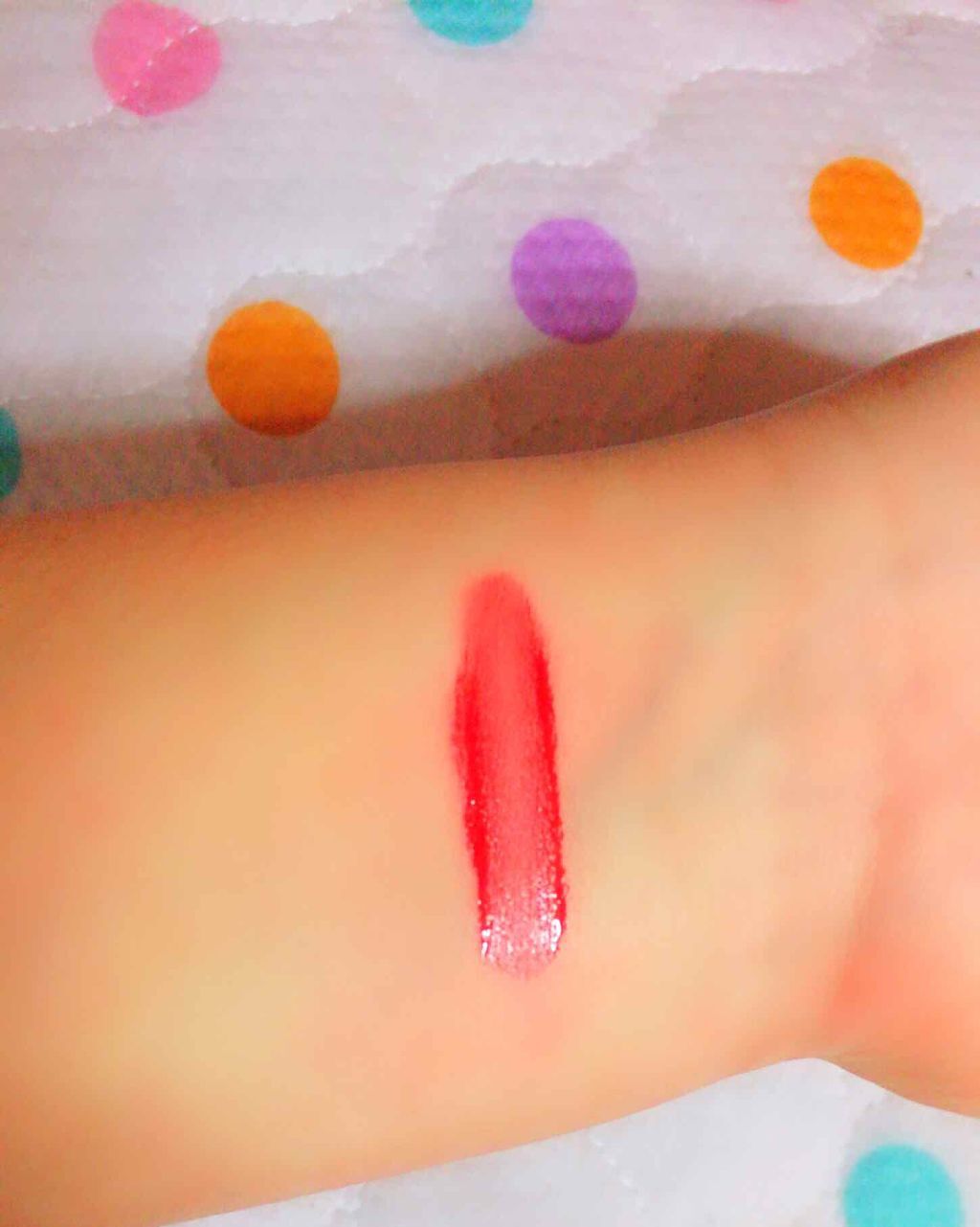 ディアダーリン ウォータージェルティント （アイスティント）/ETUDE/口紅を使ったクチコミ（2枚目）