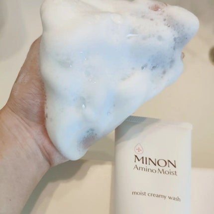 アミノモイスト モイストクリーミィ ウォッシュ/ミノン/洗顔フォームを使ったクチコミ(4枚目)