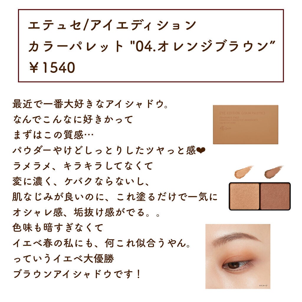 エテュセ アイエディション(カラーパレット)/ettusais/アイシャドウパレットを使ったクチコミ(4枚目)