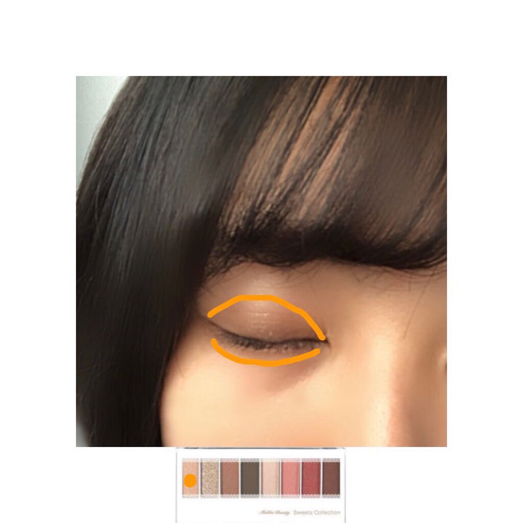 スイーツコレクション/マリブビューティー/アイシャドウパレットを使ったクチコミ(4枚目)