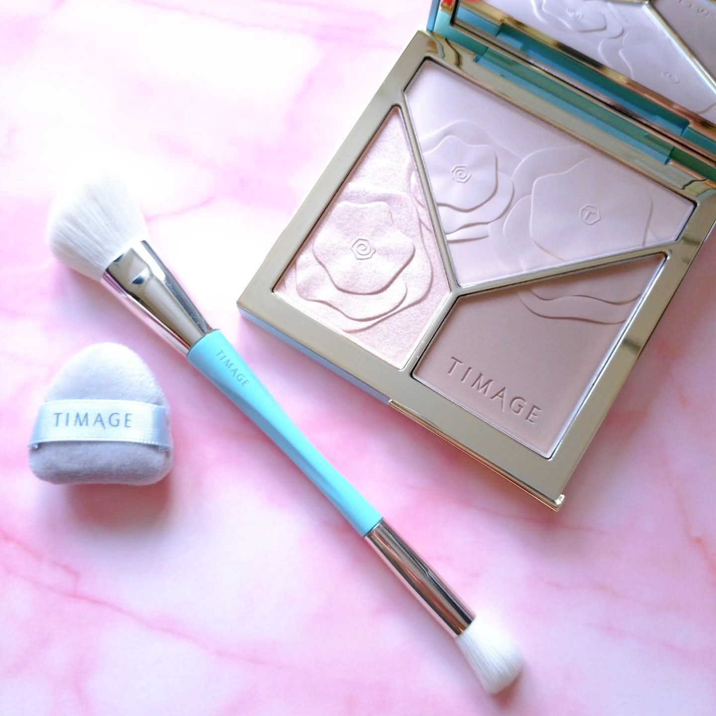 ハイライトシェーディングパレット/TIMAGE/パウダーハイライトを使ったクチコミ（3枚目）