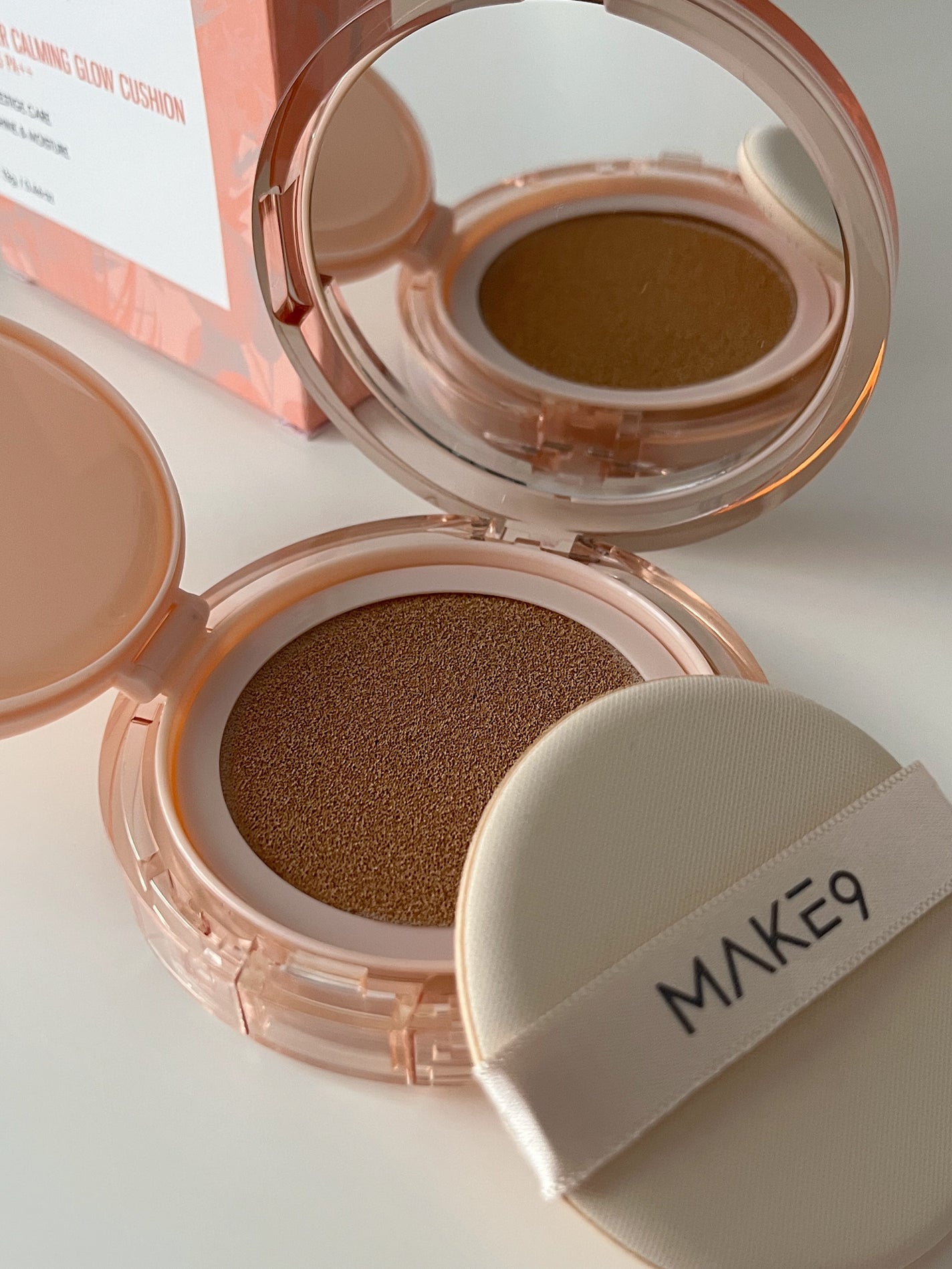 ヌードカーミンググロークッション/MAKE9/クッションファンデーションを使ったクチコミ(1枚目)