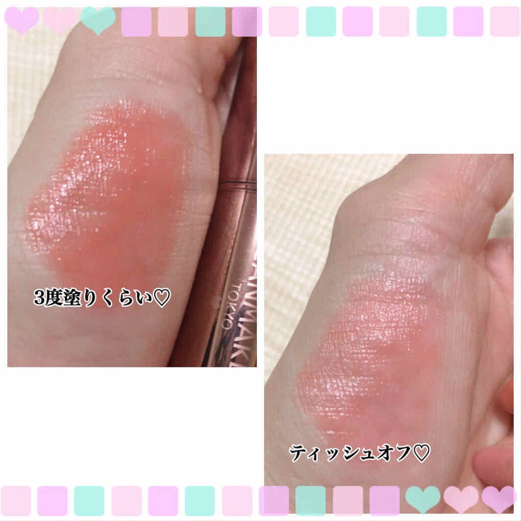 メルティールミナスルージュ(ティントタイプ)/キャンメイク/リップティントを使ったクチコミ(2枚目)