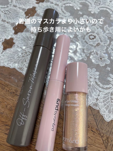 アンドバイロムアンド グラッシーアイグリッター/&nd by rom&nd/グリッターを使ったクチコミ(3枚目)