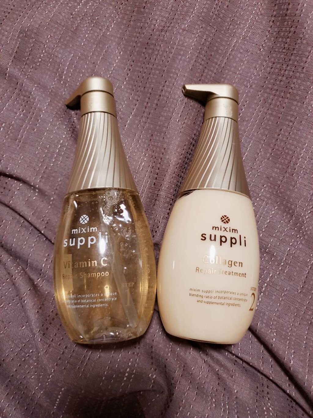 ビタミン リペアシャンプー／コラーゲン リペアヘアトリートメント/mixim suppli/市販シャンプーを使ったクチコミ（3枚目）