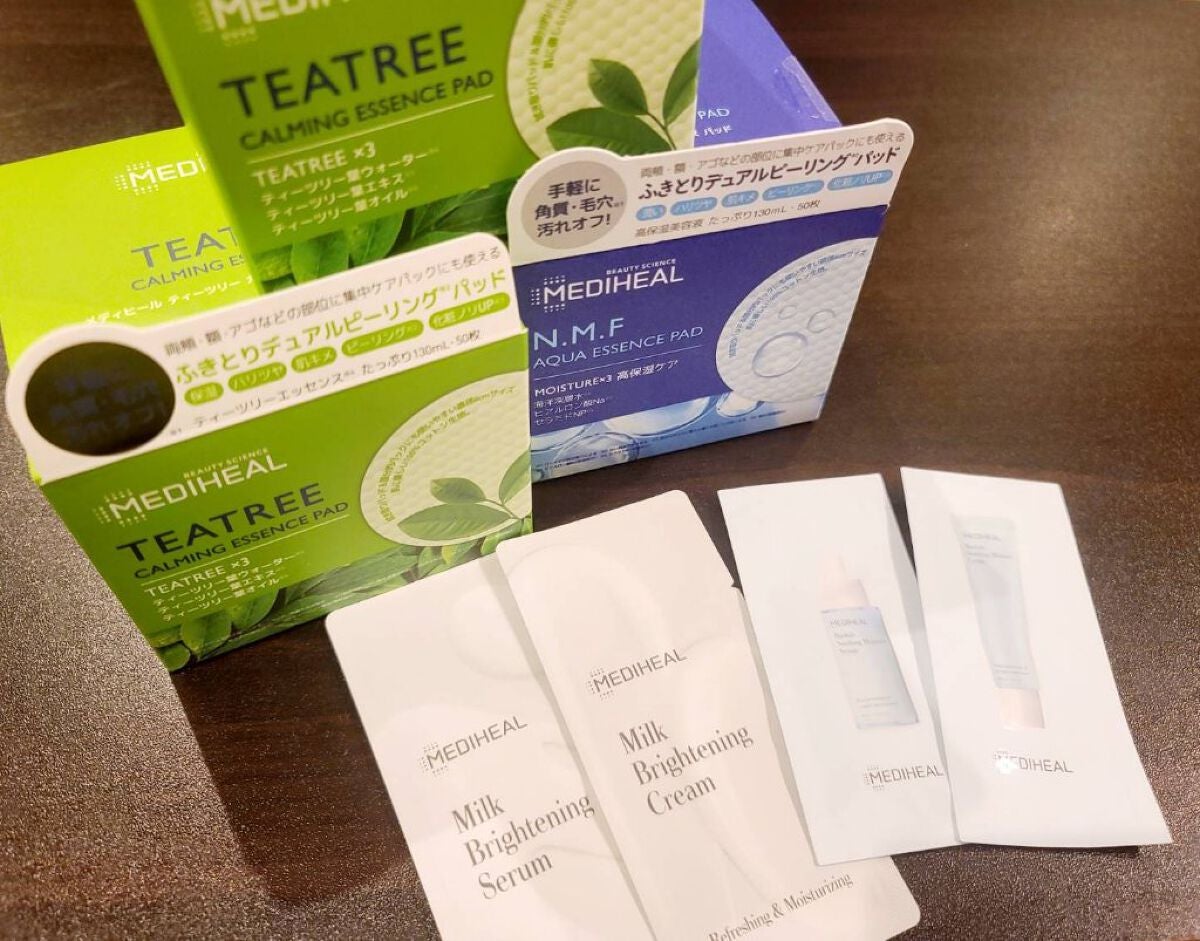 ティーツリーカーミングエッセンスパッド/MEDIHEAL/トナーパッドを使ったクチコミ(1枚目)