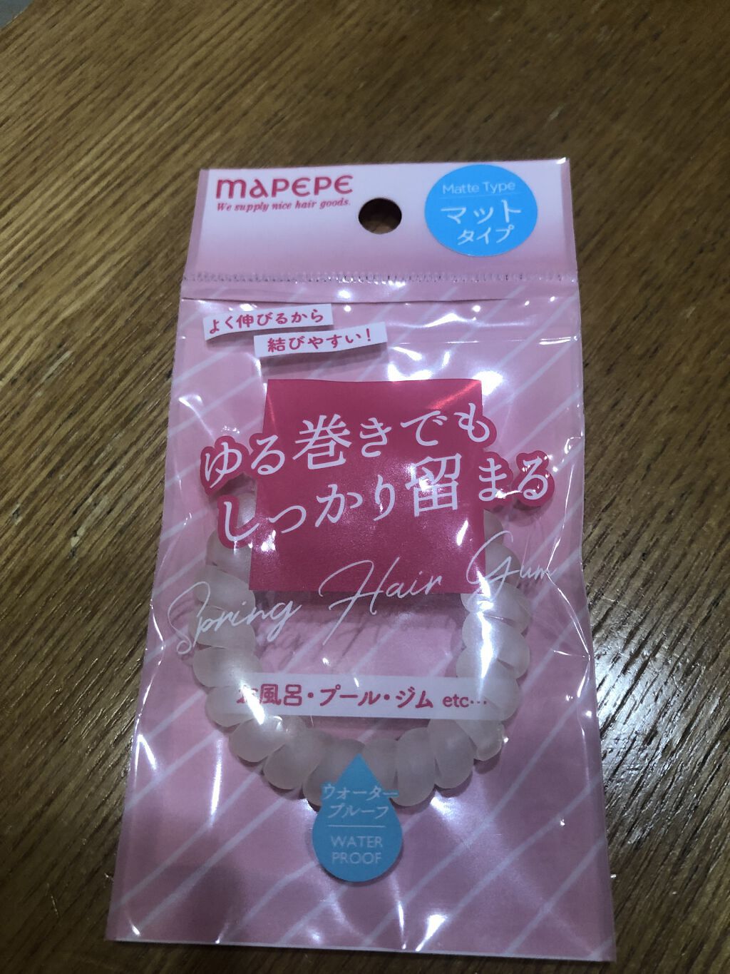 92円 商舗 マペペ スプリングヘアゴム2P マットホワイト 92円 商舗 マペペ スプリングヘアゴム2P マットホワイト