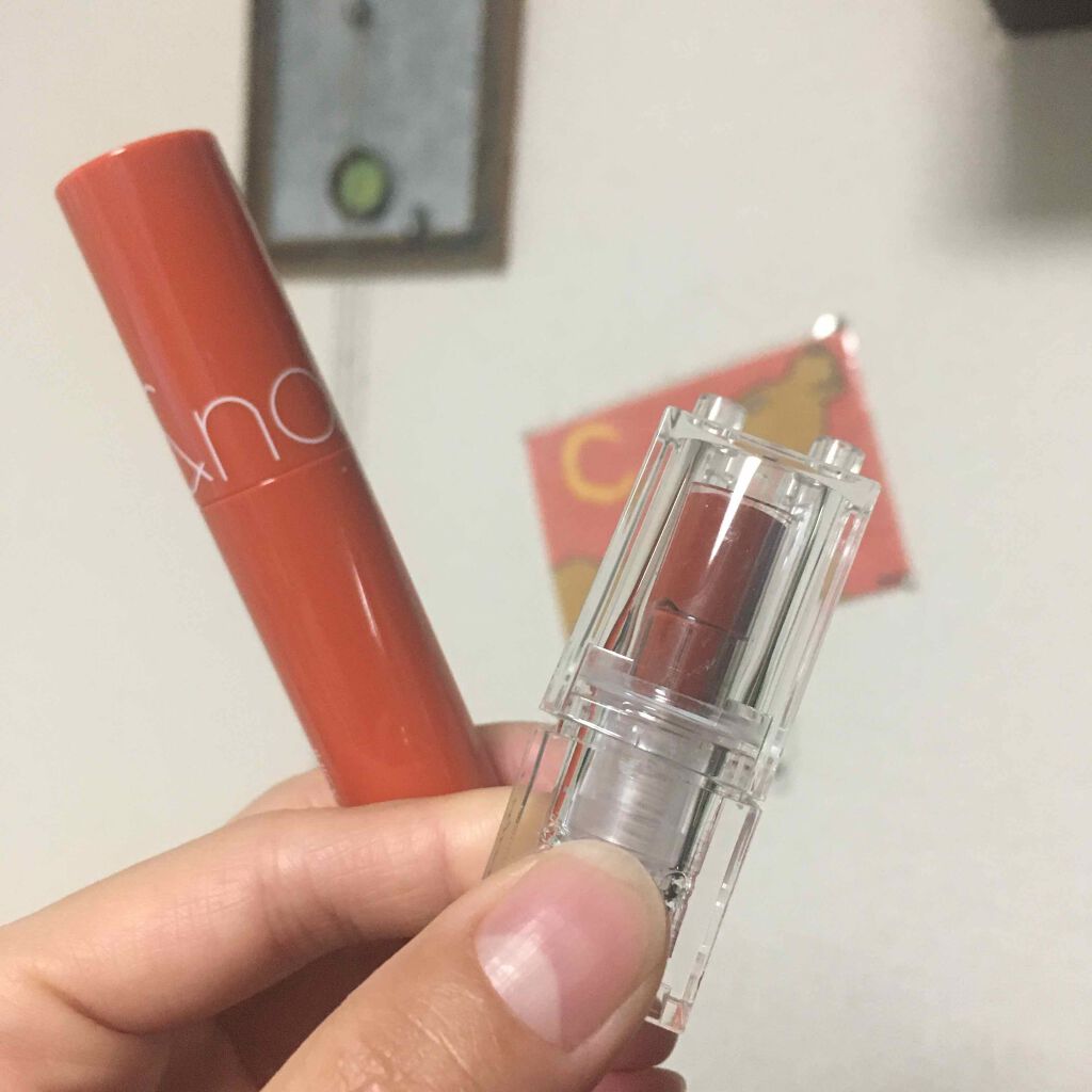 ジューシーラスティングティント/rom&nd/リップティントを使ったクチコミ(3枚目)