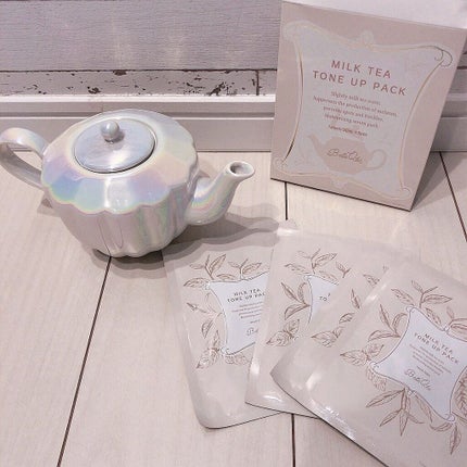 MILK TEA TONE UP PACK/Belle Qs/シートマスク・パックを使ったクチコミ(1枚目)