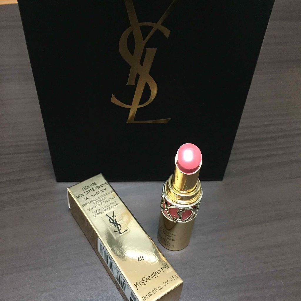 ルージュ ヴォリュプテ シャイン/YVES SAINT LAURENT BEAUTE/口紅を使ったクチコミ(2枚目)