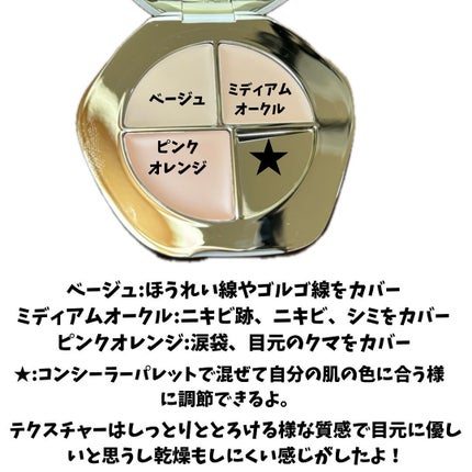 TIMAGE  クリーミーコンシーラーパレット/TIMAGE/パレットコンシーラーを使ったクチコミ(2枚目)