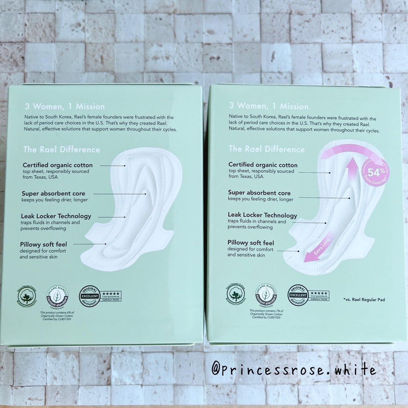 Rael オーガニックコットンカバーパッド/Rael/コットンを使ったクチコミ(4枚目)