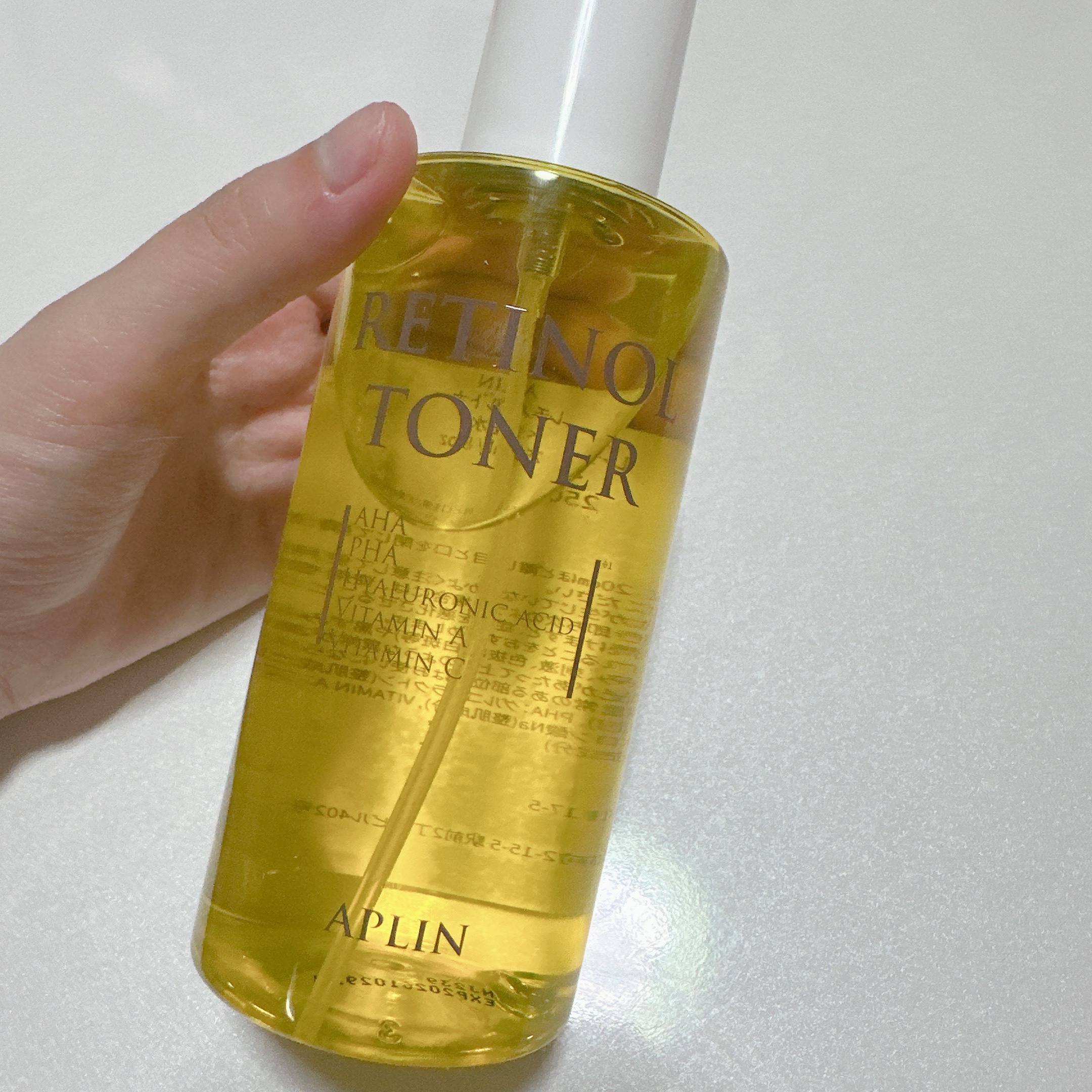 レチノールトナー/APLIN/ミスト状化粧水を使ったクチコミ（2枚目）
