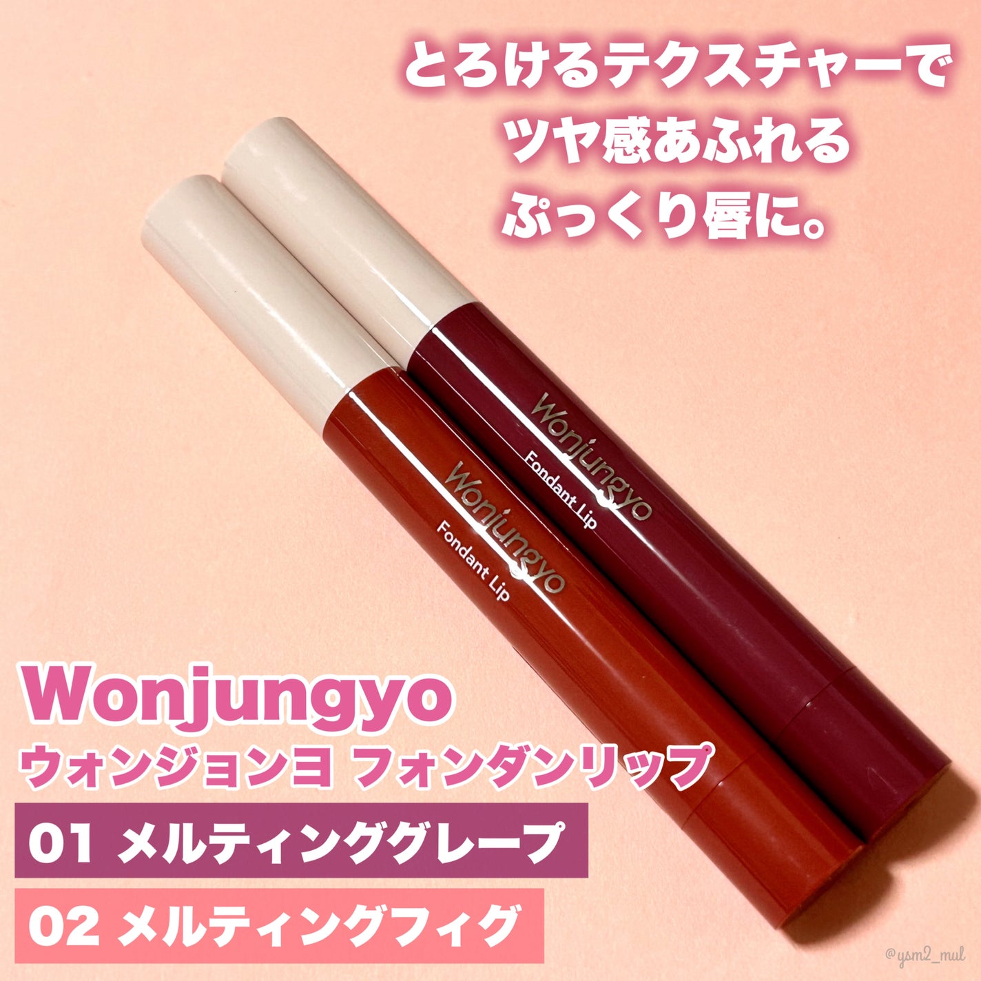 ウォンジョンヨ フォンダンリップ/Wonjungyo/口紅を使ったクチコミ(2枚目)