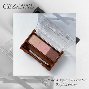 CEZANNE ノーズ＆アイブロウパウダーのクチコミ「CEZANNEの春新色🌸
ほんのりピンク眉で多幸感をプラス💗
　

CEZANNEのノーズ＆ア.....」（1枚目）