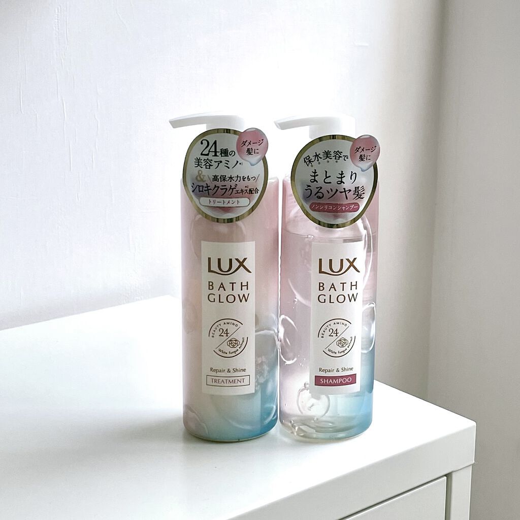 バスグロウ リペア&シャイン シャンプー／トリートメント/LUX/シャンプー・コンディショナーを使ったクチコミ（2枚目）