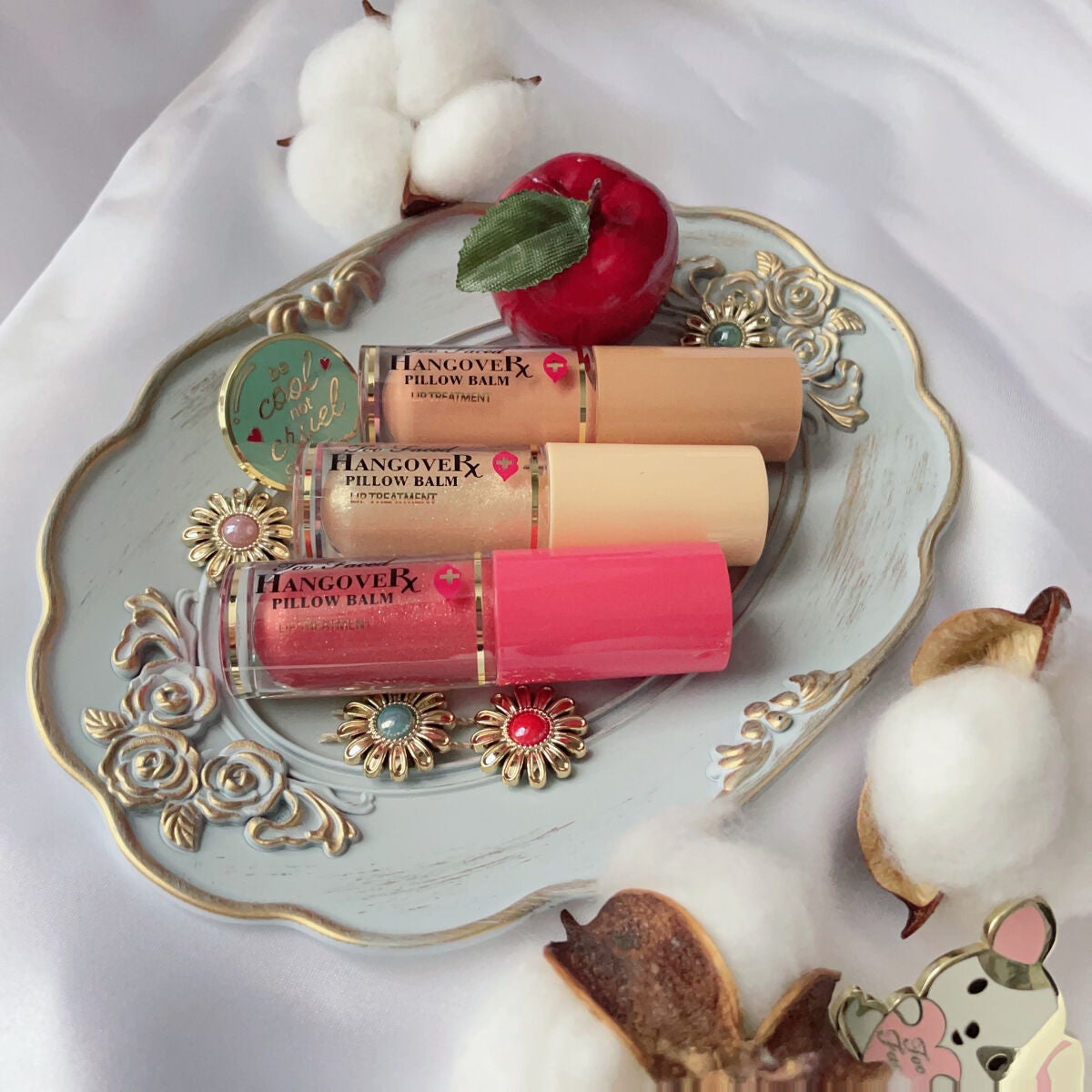 ピロー バーム ポップ リッチ & クリーミー リップ バーム トリオ /Too Faced/スキンケアキットを使ったクチコミ(6枚目)