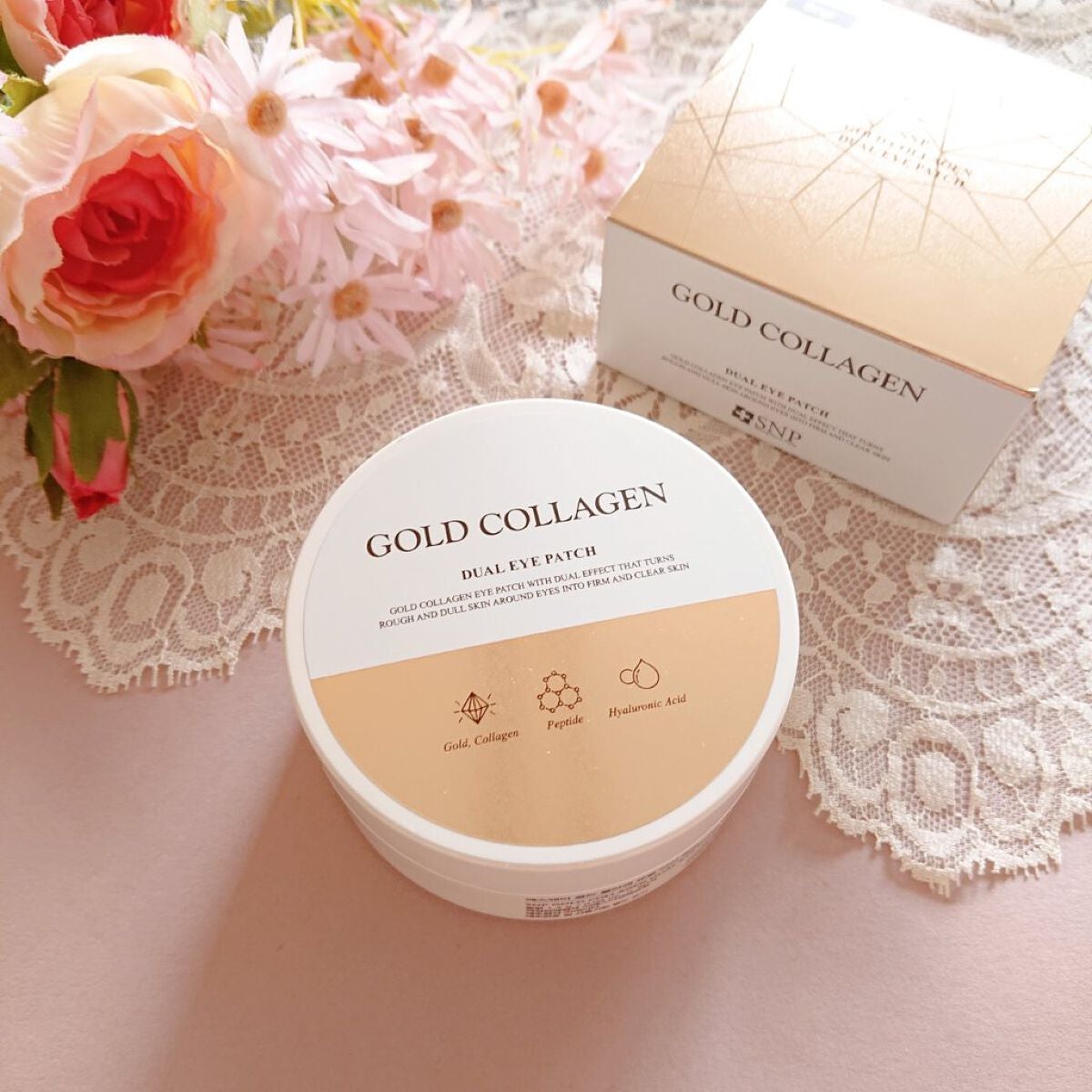 GOLD COLLAGEN DUAL EYE PATCH/SNP/アイケア・アイクリームを使ったクチコミ(1枚目)