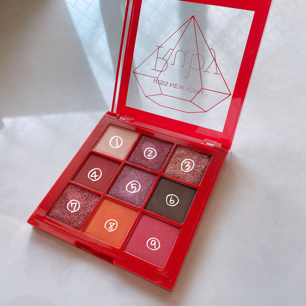 ジュエリーパレット ルビー/KISS NEW YORK/アイシャドウパレットを使ったクチコミ（2枚目）