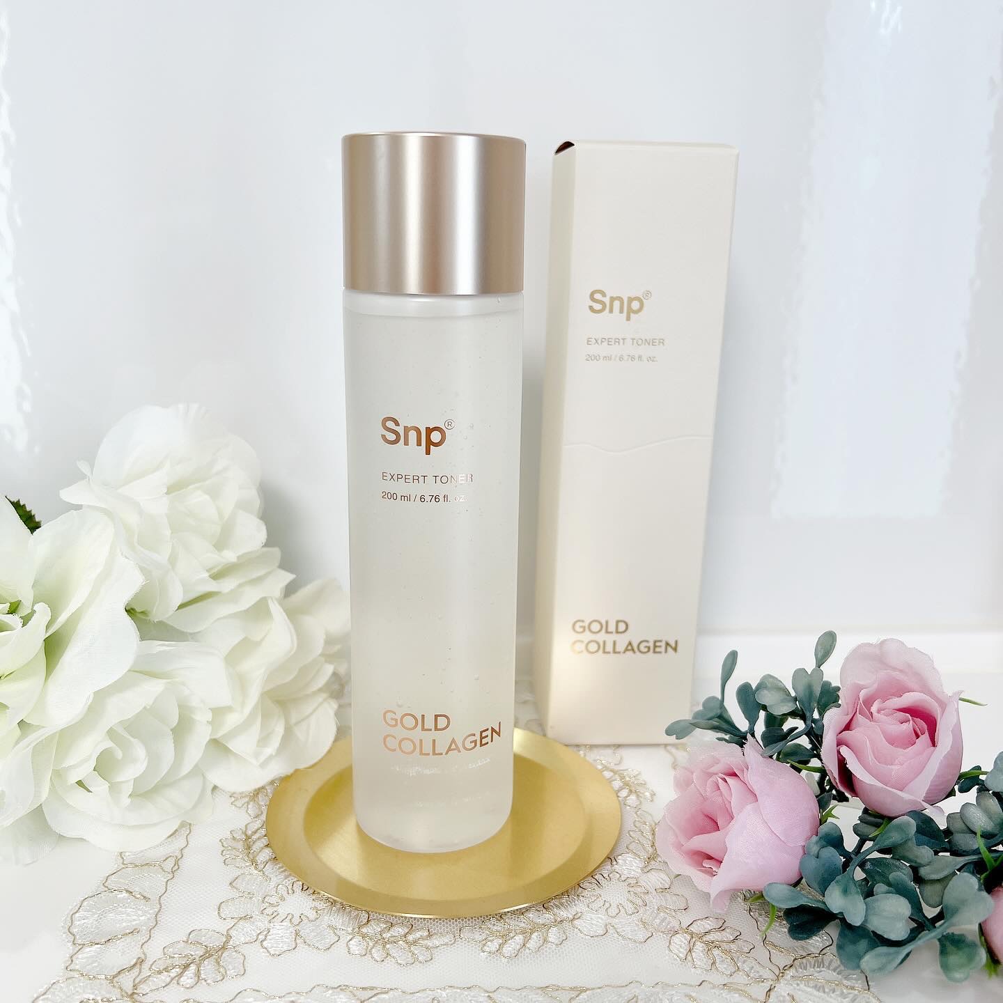 ゴールドコラーゲンエキスパートトナー/SNP/化粧水を使ったクチコミ（3枚目）