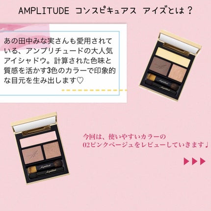コンスピキュアス アイズ/Amplitude/アイシャドウパレットを使ったクチコミ(2枚目)
