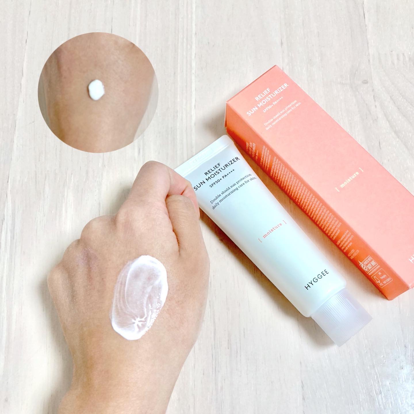 リリーフサンモイスチャライザー/HYGGEE/化粧下地を使ったクチコミ（3枚目）