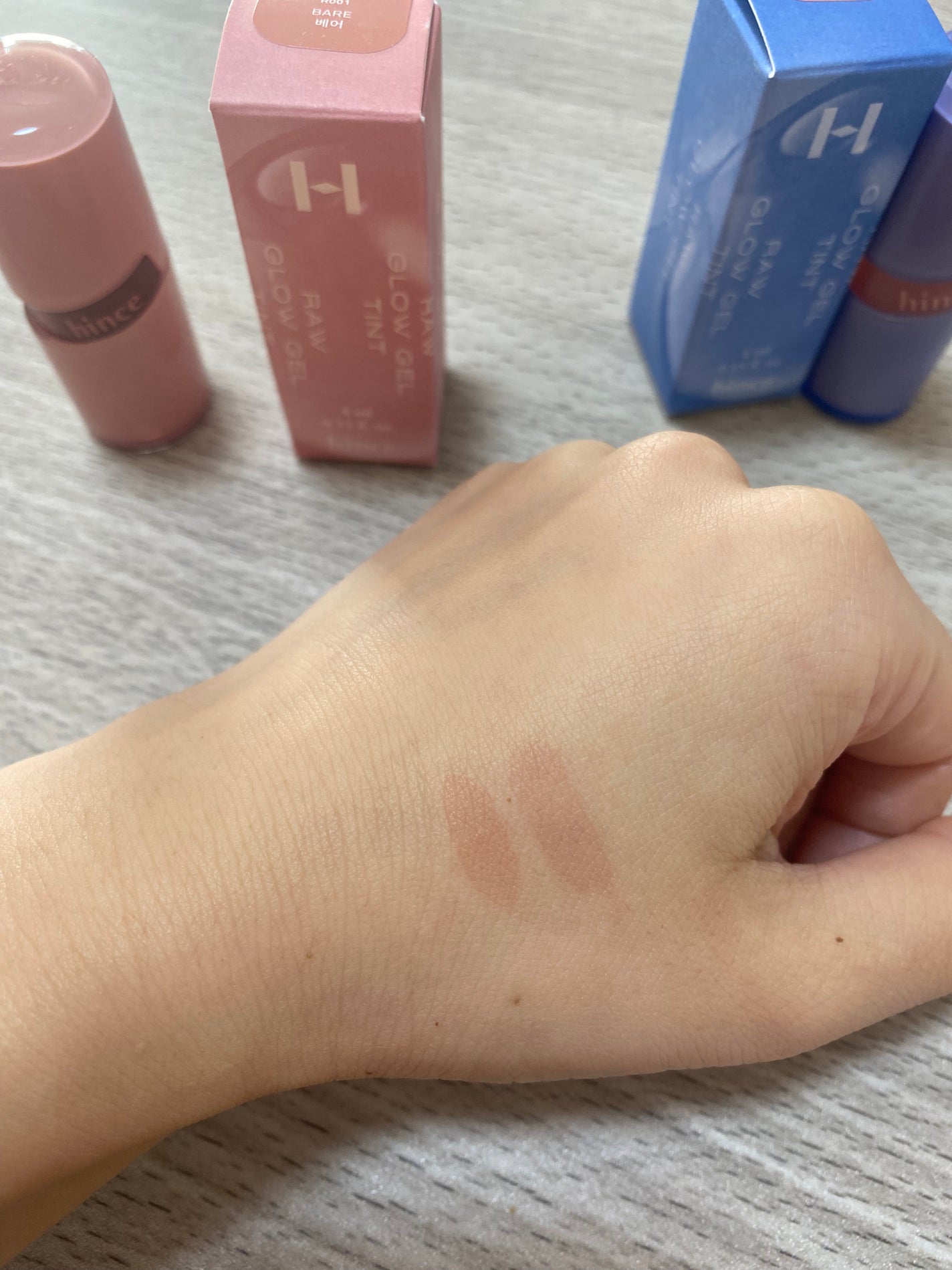 ロウグロウジェルティント/hince/リップティントを使ったクチコミ(3枚目)