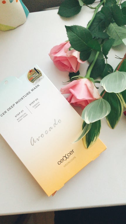 ディープモイスチャー マスク (ケアクリーム付き)/cerXcer/シートマスク・パックを使ったクチコミ(1枚目)