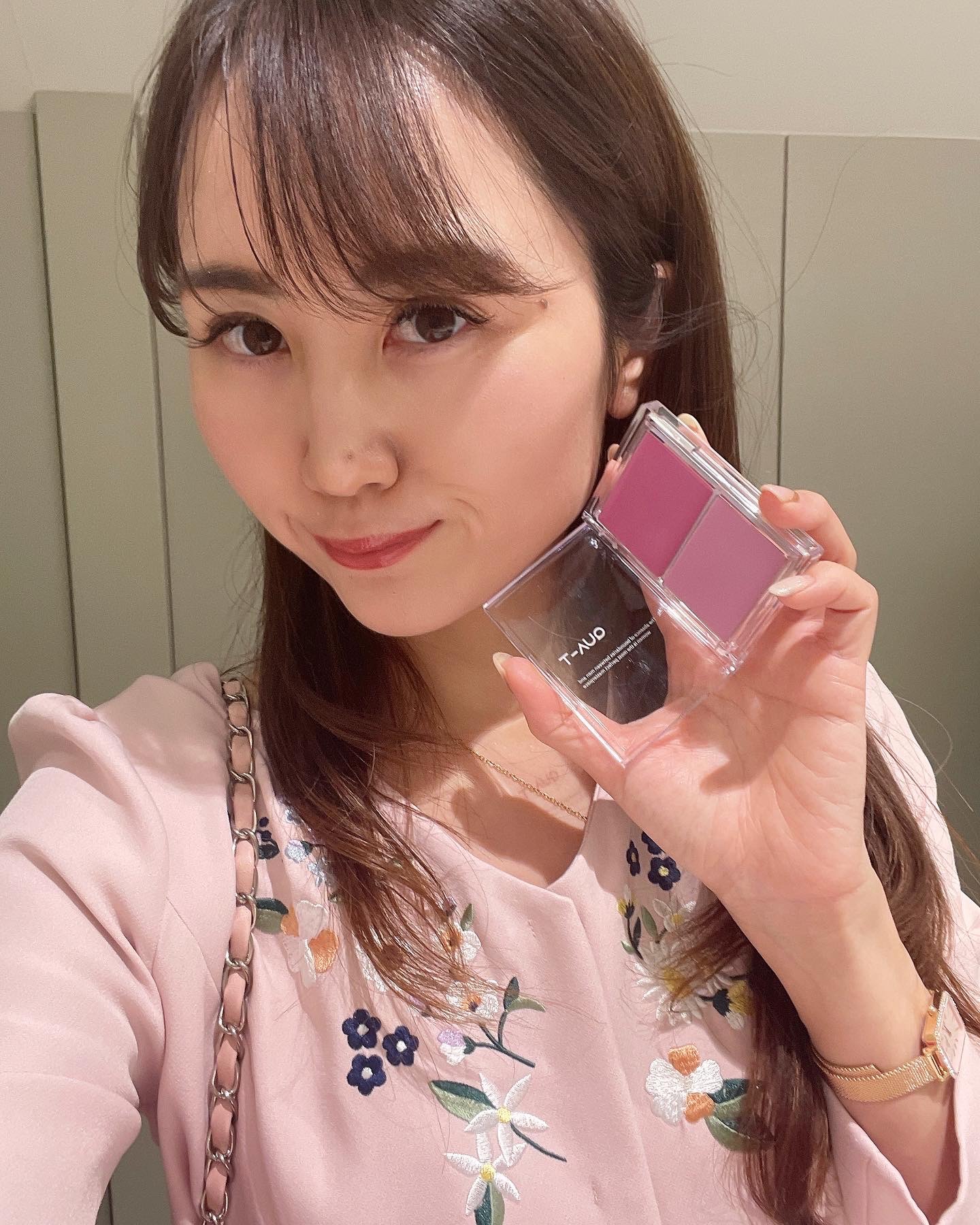 グロウメルティングパレット/QUA-T/ジェル・クリームチークを使ったクチコミ（1枚目）