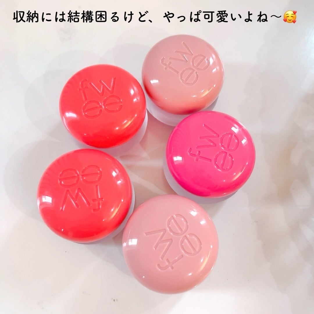 フィー リップアンドチーク ブラーリープリンポット/fwee/口紅を使ったクチコミ(10枚目)