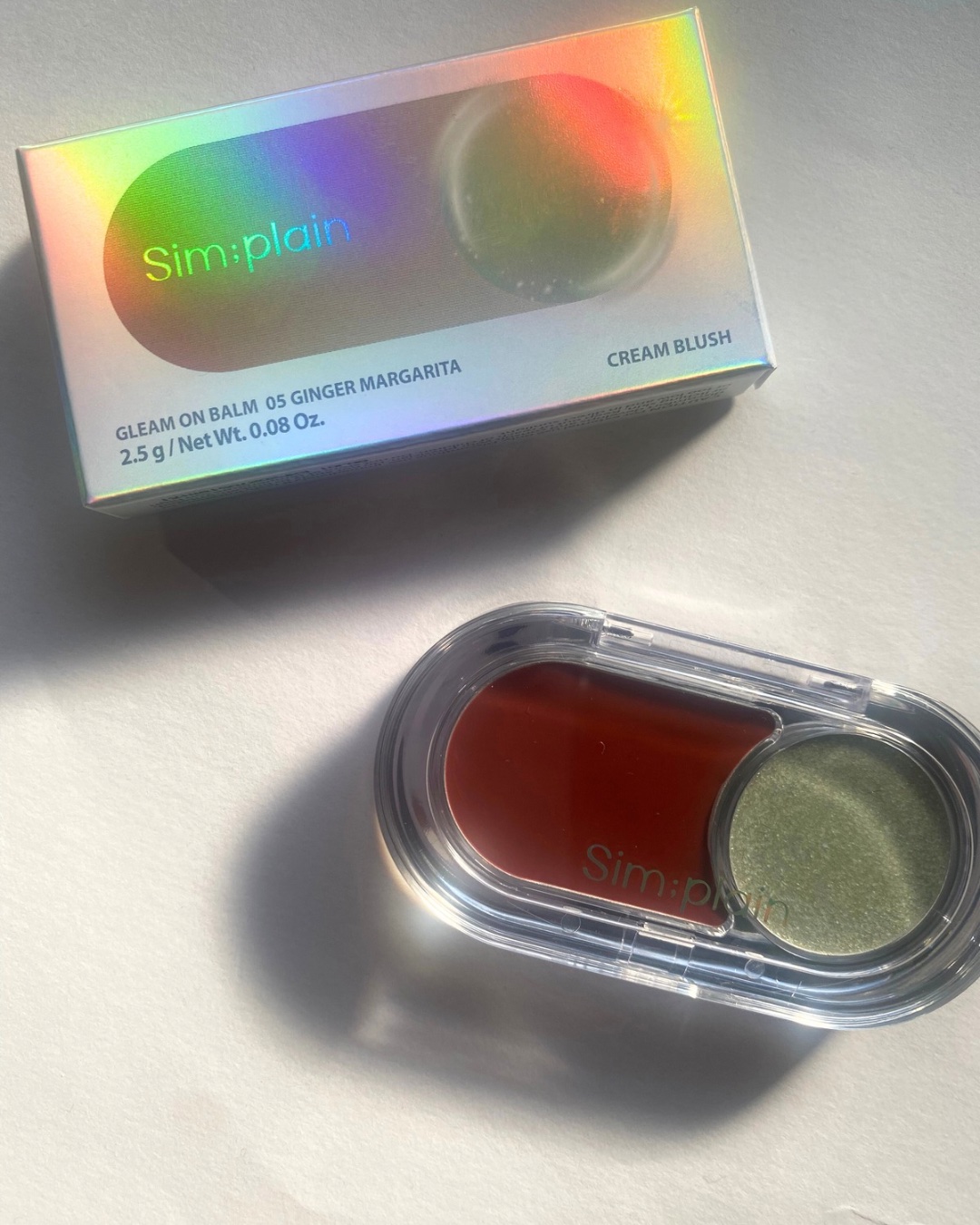 グリームオンバーム/Sim;plain/ジェル・クリームチークを使ったクチコミ（2枚目）