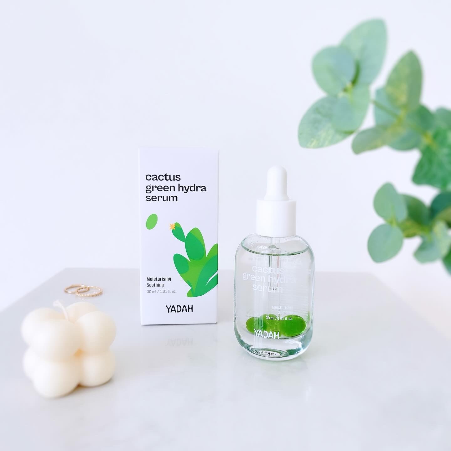 カクタスグリーンハイドラセラム/YADAH/美容液を使ったクチコミ（1枚目）