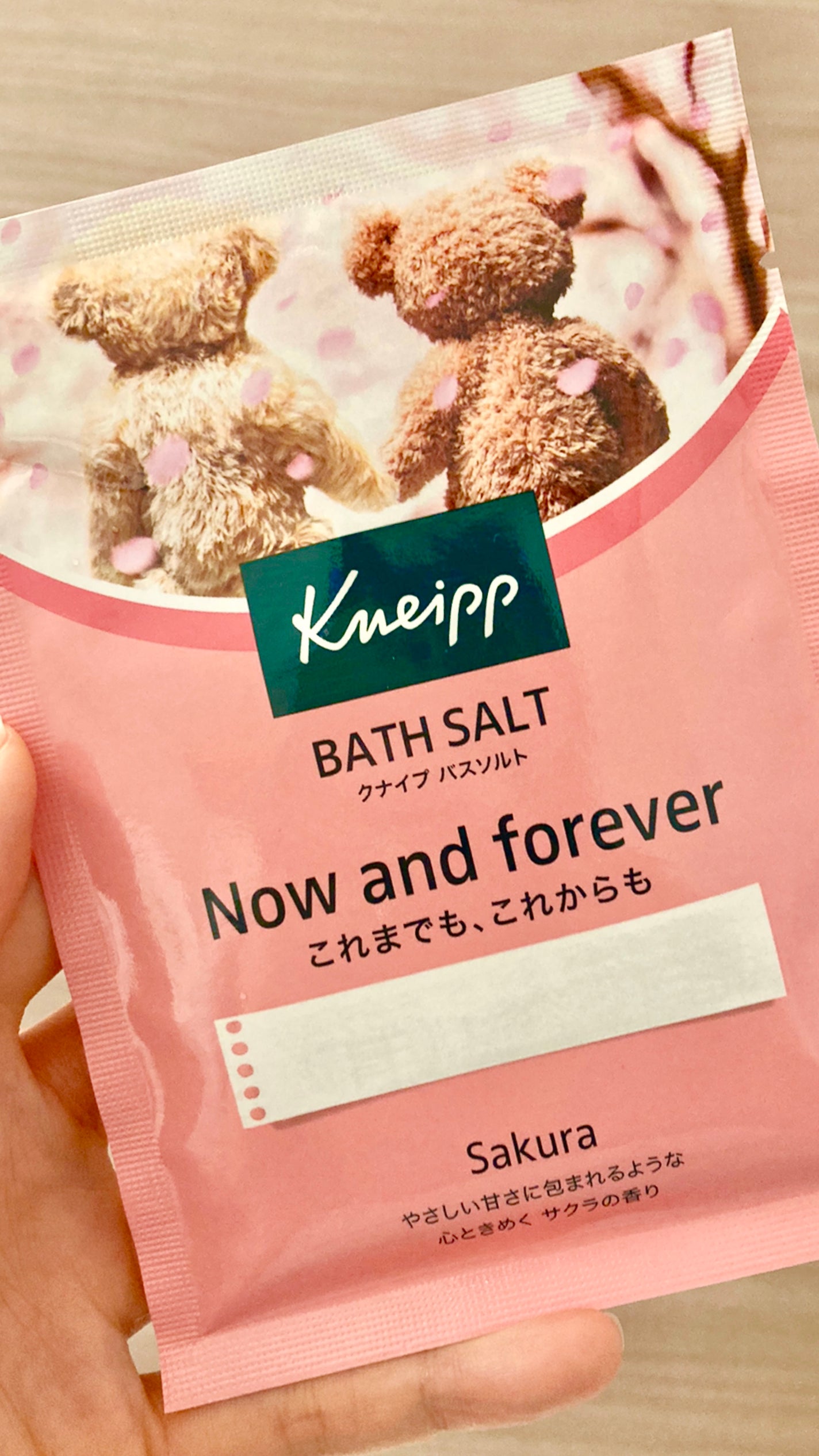 クナイプ バスソルト サクラの香り/クナイプ/無機塩系入浴剤を使ったクチコミ(1枚目)