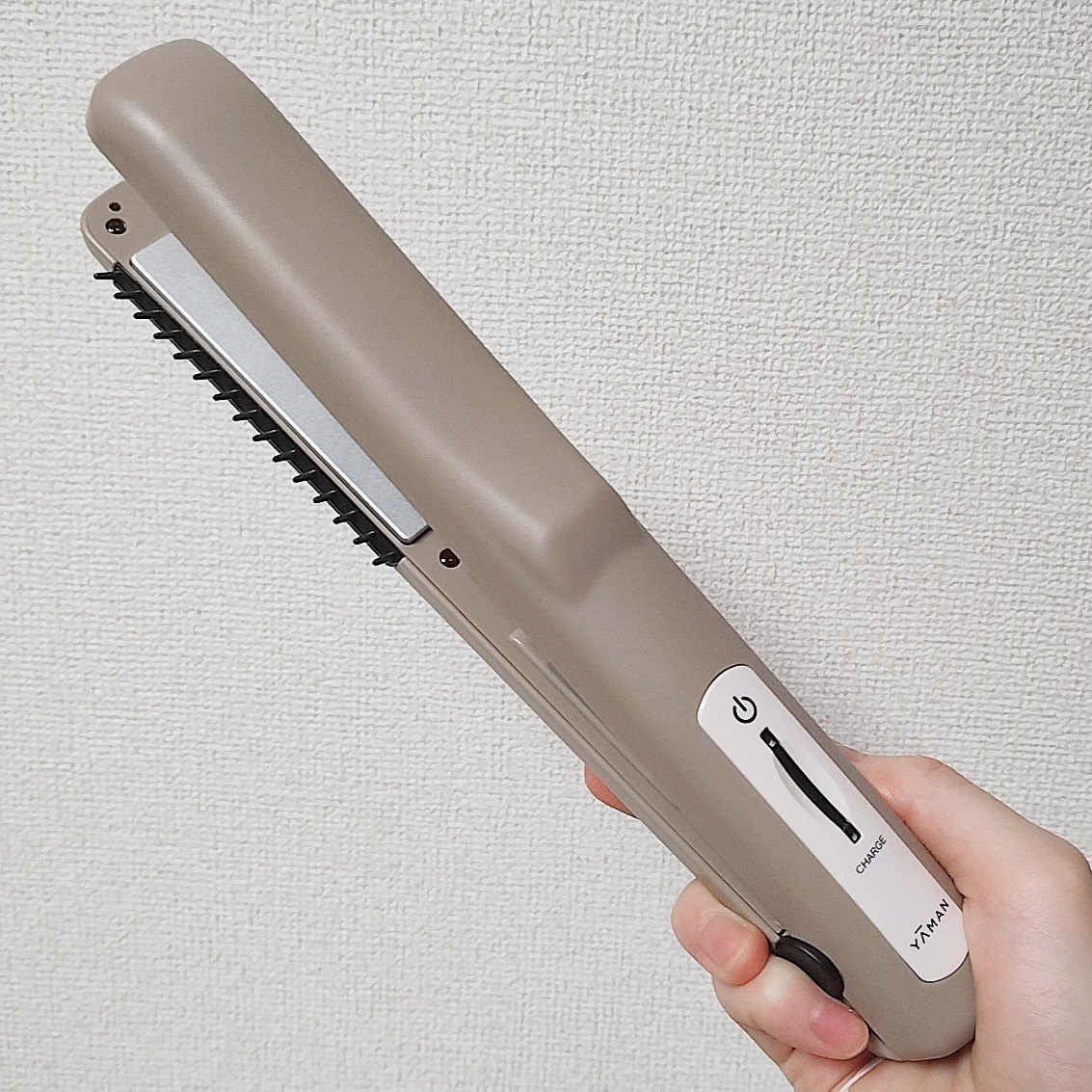 超音波トリートメント シャインプロ グレージュ/YA-MAN TOKYO JAPAN/その他ヘアアイロンを使ったクチコミ（1枚目）