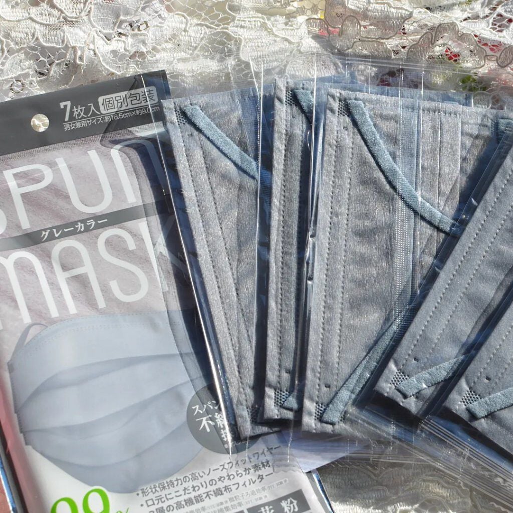 スパンレース不織布カラーマスク/ISDG 医食同源ドットコム/マスクを使ったクチコミ(2枚目)