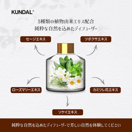 パフュームディフューザー/KUNDAL/ルームフレグランスを使ったクチコミ(4枚目)
