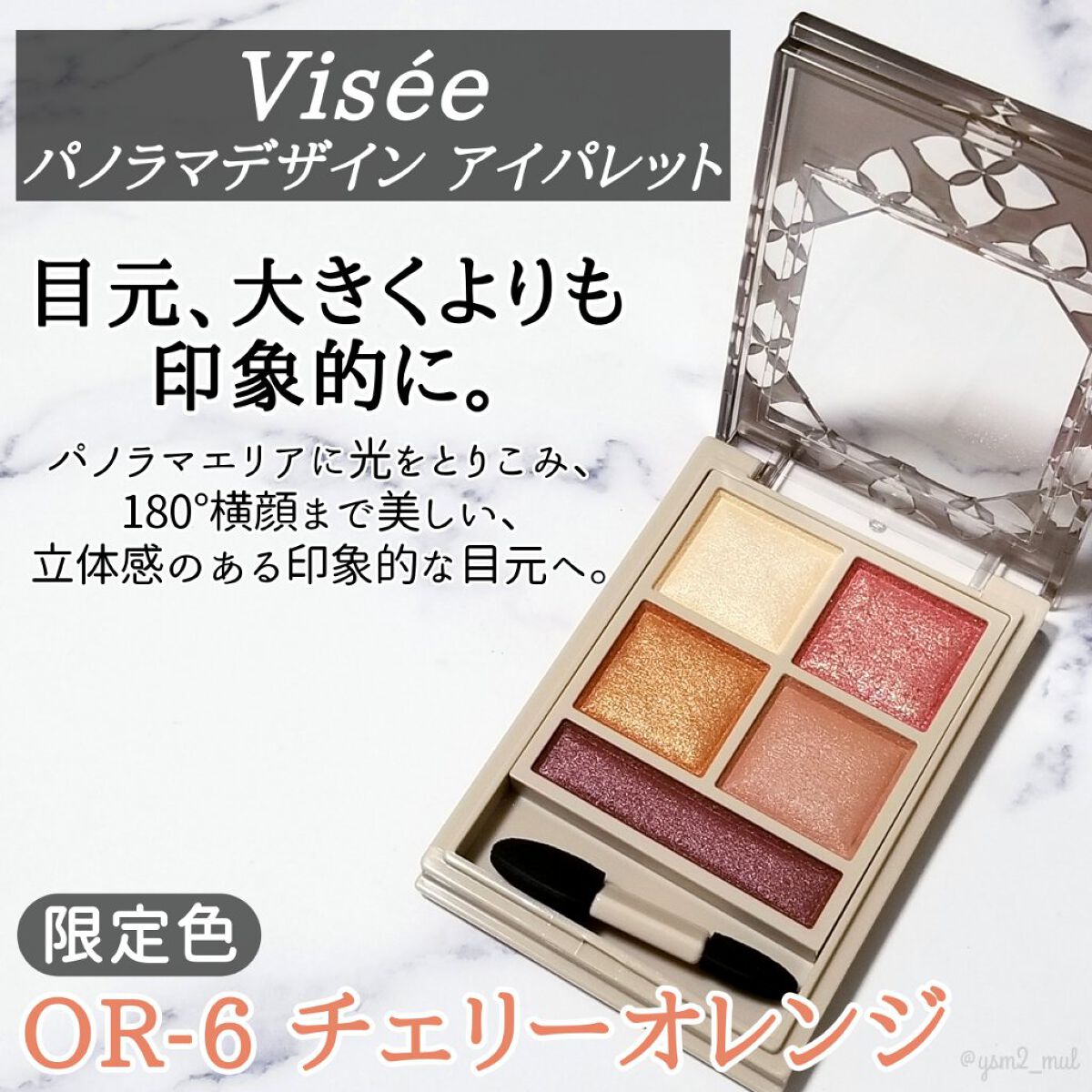 パノラマデザイン アイパレット/Visée/アイシャドウパレットを使ったクチコミ(2枚目)