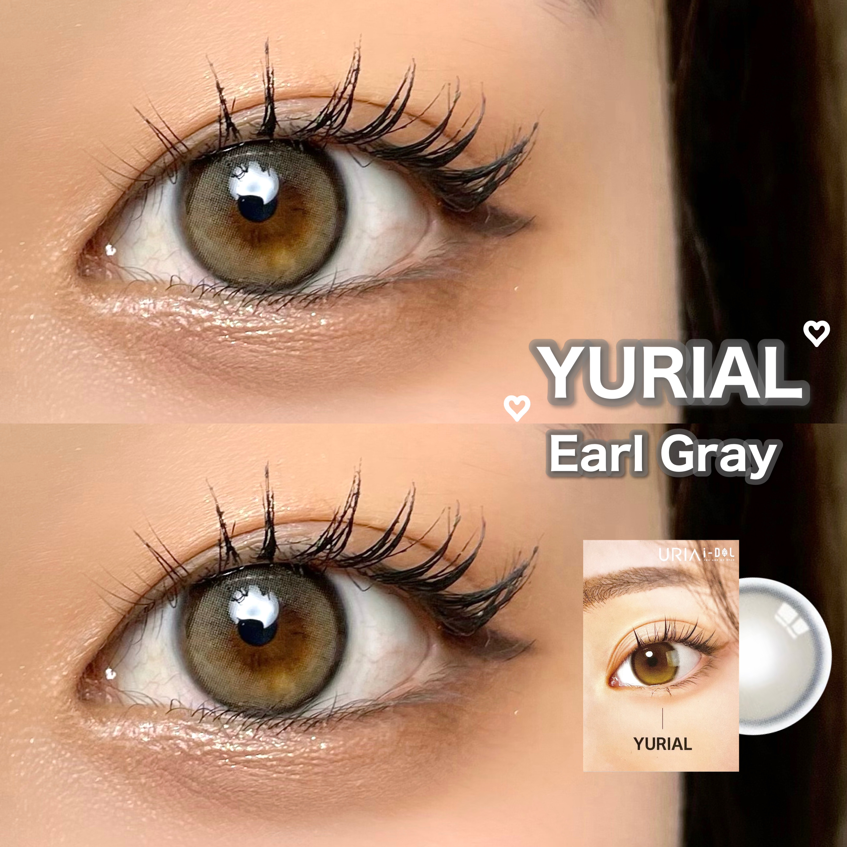 YURIAL Monthly/i-DOL/カラーコンタクトレンズを使ったクチコミ（1枚目）