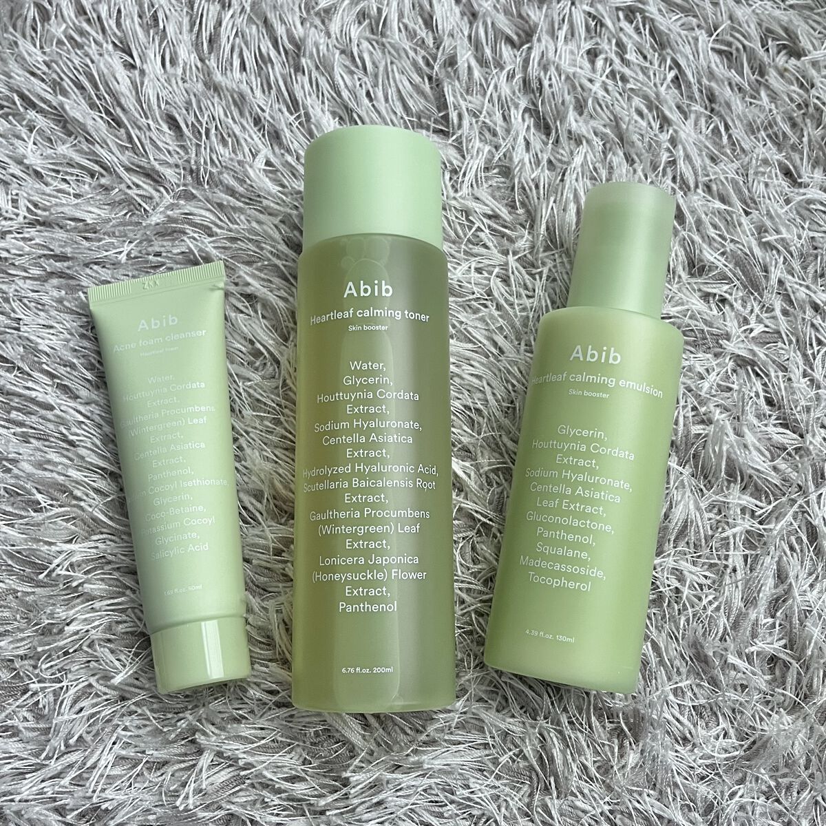 ＜楽天限定＞ドクダミ3種セット/Abib /スキンケアキットを使ったクチコミ（1枚目）