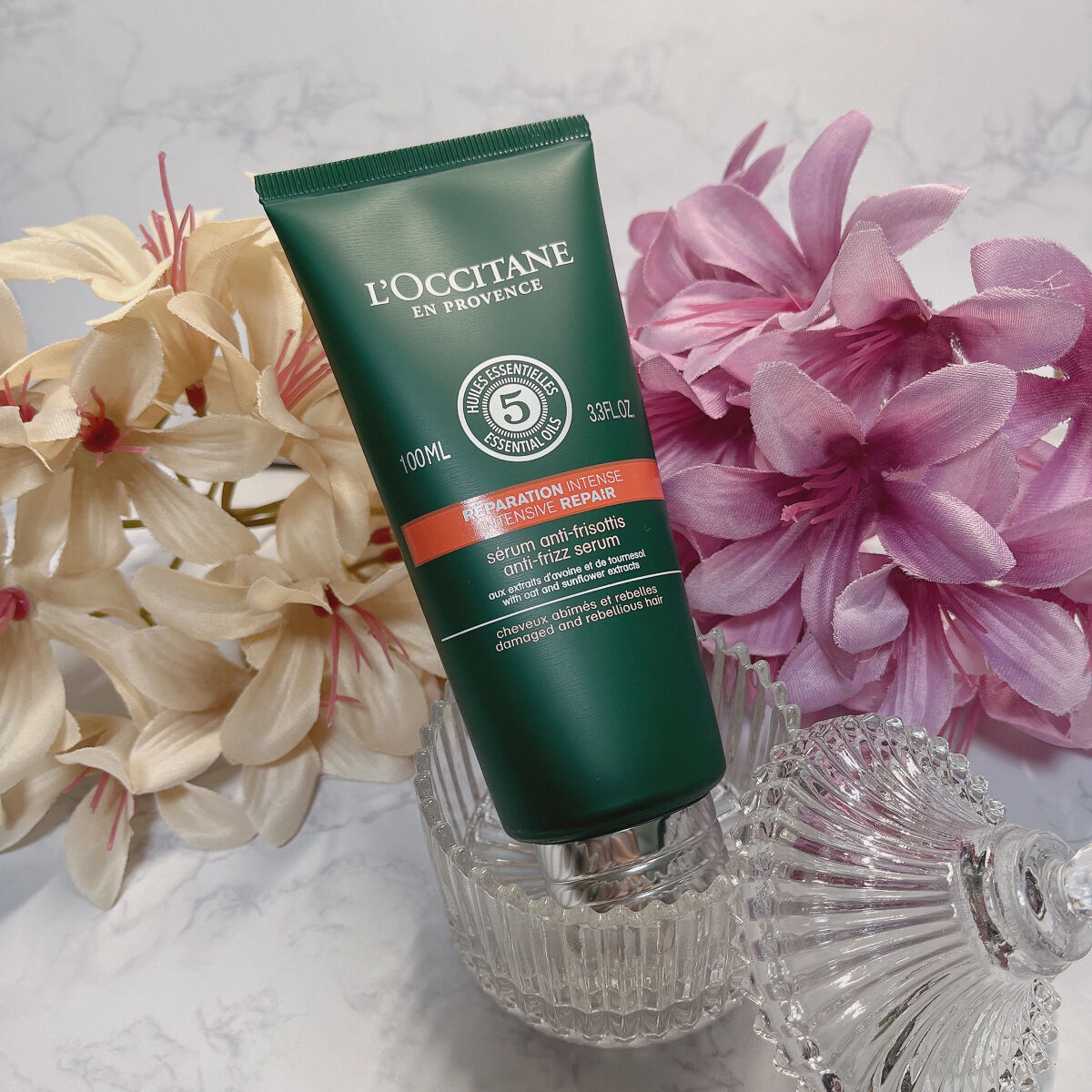 ファイブハーブス リペアリングヘアミルクセラム/L&#39;OCCITANE/ヘアミルクを使ったクチコミ（1枚目）