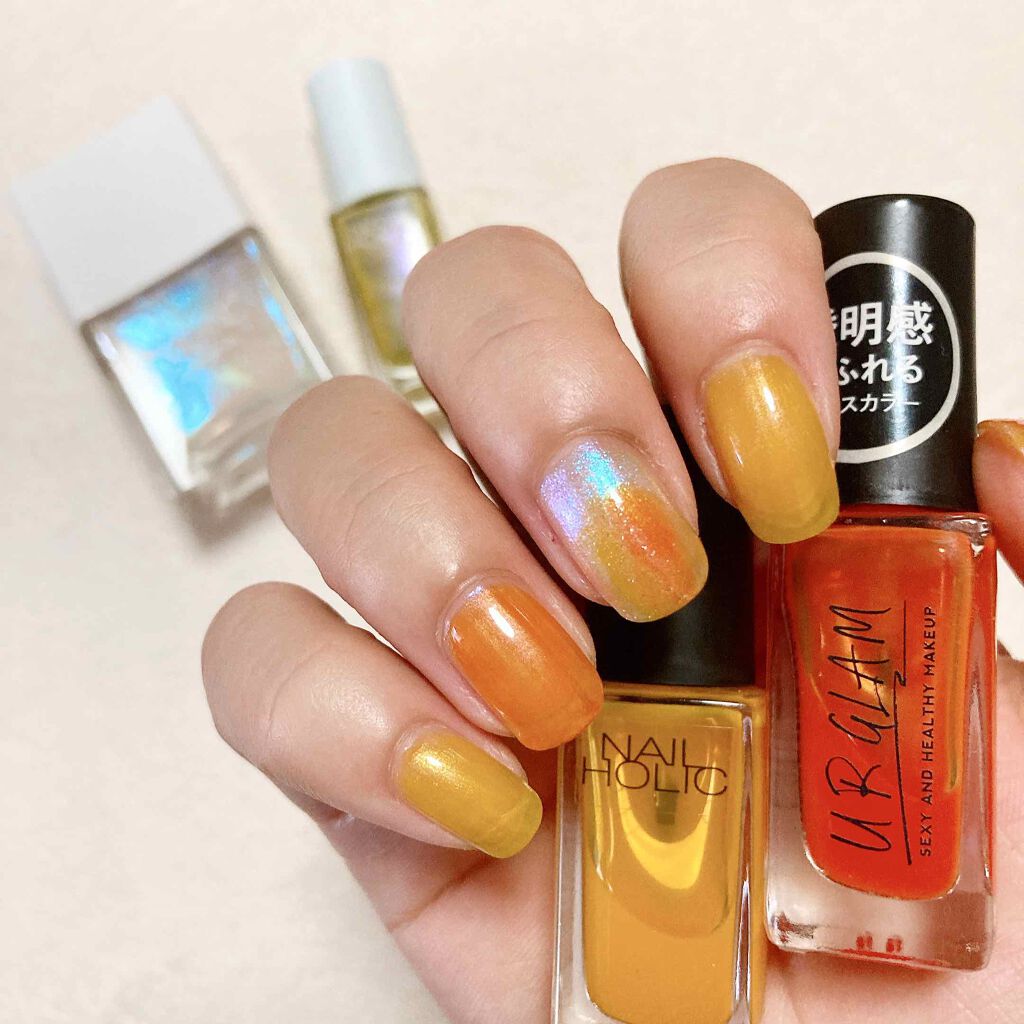 UR GLAM　COLOR NAIL SELECTION OR1＜グラスカラー＞/U R GLAM/マニキュアを使ったクチコミ（1枚目）